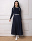 Parni SK530 Two Tone Pleated  Skirt