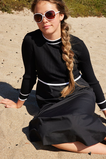 Pashmini 31352 GRACE RIBBED KNIT OVERLAY SET SS26