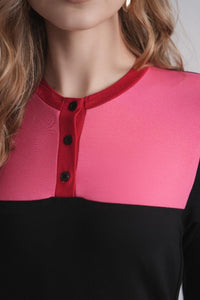 Ellwi 1314 Colorblock Nursing Nightgown FW25-26