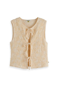 Scotch And Soda U9A00939T  Bow Closure Vest FW25-26