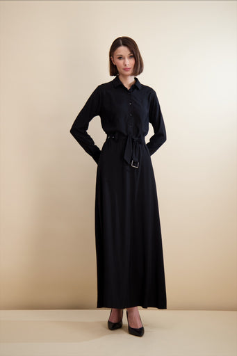 Pashmina 42201 Belted maxi FW25-26