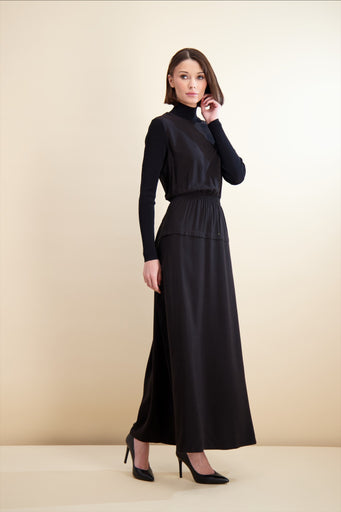 Pashmina 42211 Mock Neck Cinched maxi FW25-26