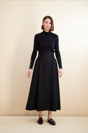 Pashmina 72211 Knit Waist Maxi Skirt FW25-26