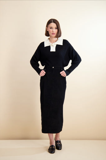 Pashmina 72212 Essential Corduroy Skirt FW25-26