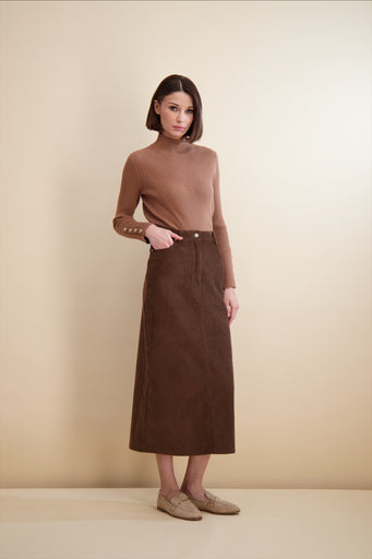 Pashmina 72212 Essential Corduroy Skirt FW25-26