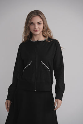 Mood 2601 Zip up With Blanket  Stitching  FW25-26
