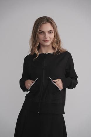 Mood 2601 Zip up With Blanket  Stitching  FW25-26
