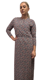 multi color herringbone Nightgown N5139  SS25