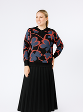 MCM WB5CS1383TE Maternity V Neck Floral Printed Sweater FW25-26