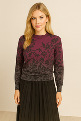 Pause SC1417 Ombre Knit Crew Sweater FW25-26