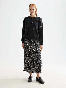 Scotch And Soda U9E00877T  Mini embroidery Sweatshirt  FW25-26
