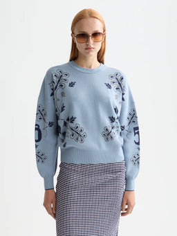 Scotch And Soda  U9B01027T Relaxed jacquard pullover FW25-26