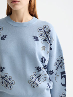 Scotch And Soda  U9B01027T Relaxed jacquard pullover FW25-26