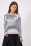 OC TRO26S601S basic striped t-shirt with  logo SS26