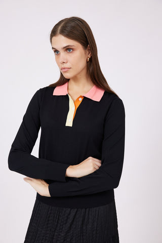 OC TRV26231 Polo Sweater with collar SS26
