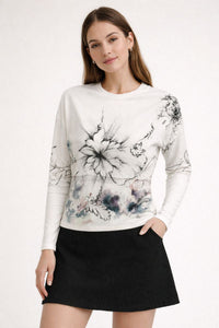 Mystte 9226TB Dolman Print Tshirt SS26