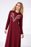 AC N5195  Leaves Cord Embroidery Nightgown SS26