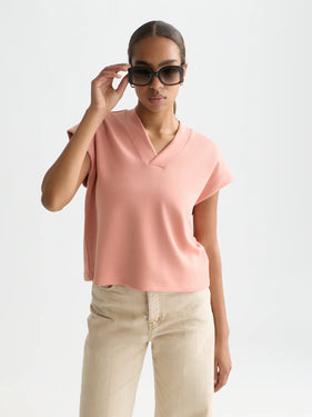 Scotch & Soda U9E01312T Tencel Vneck Sweatshirt SS26