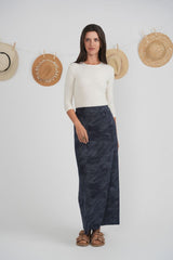 QEW SB6CM1995SL Tie Dye Maxi Skirt SS26