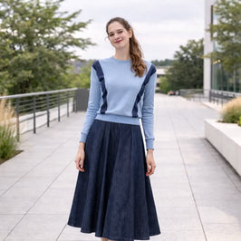 Pause SC4447 Denim Inlay Sweatshirt