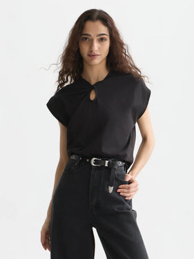 Scotch Soda U9A01622T Twisted Neckline T-shirt