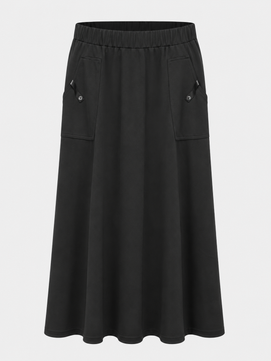 LR 52615 Leather Tab Pocket Skirt SS26