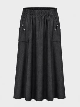 LR 52615 Leather Tab Pocket Skirt SS26