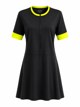 Wonderline 1076Z Swim Dress Front Zipper