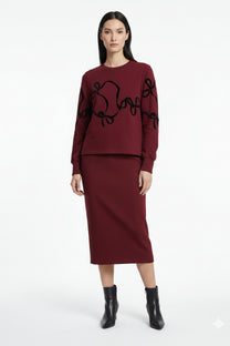 Pierre Balmingo 836HB Bow Sketch Sweatshirt