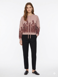 Pierre Balmingo 84H Tie Neck Print Sweatshirt