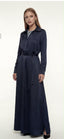 Brittoria 714021226 Satin Collared  Maxi