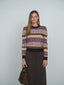Point F252111 Puff Sleeve Jacquard  Sweater FW25-26