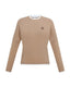 Parni T514  Layered Neckline Emblem Dolman Tshirt