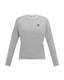 Parni T514  Layered Neckline Emblem Dolman Tshirt
