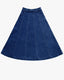 Parni SK537  Denim Maxi Paneled Skirt
