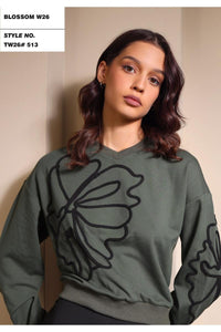 Blossom Scribble Flower Top TW26#513 FW25-26