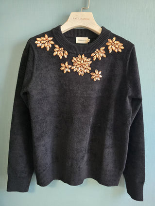 AC SP4652  FLORAL JEWELED TOP FW25-26