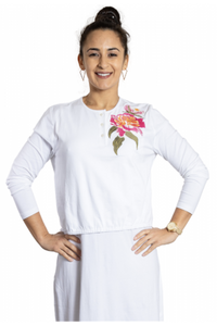 AC Embro Floral Art Nightgown  N5127 SS25