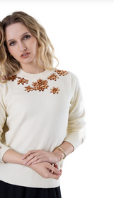 AC SP4652  FLORAL JEWELED TOP FW25-26