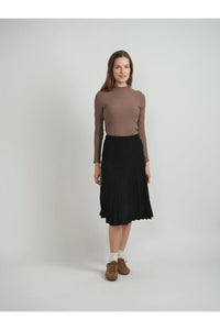 Mademoiselle  WB5CM1672SM Corduroy Burst Pleated Skirt FW25-26