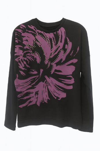 AC SP4724 Floral Minimalist Top