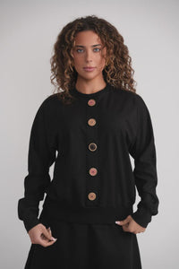 Mood 2608 French Terry Button Sweatshirt FW25-26