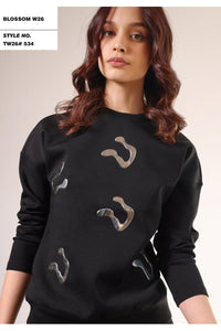 Blossom Leo Appliqué Top TW26#534 FW25-26
