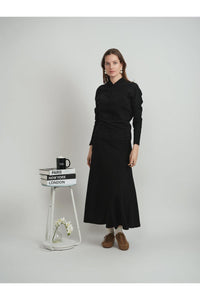 Midi WB4CM1087SM Paneled Ponti Skirt FW25-26