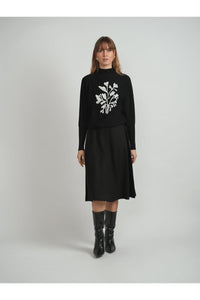 Viva K WB5CM1661TE Dolman Sweater With Print FW25-26
