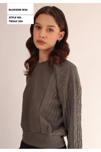 Blossom Knit Combo Top TW26#505 FW25-26