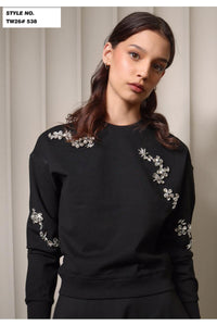 Blossom Scattered Jewel Sweatshirt TW26#538 FW25-26