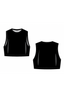 Slimit Bamboo Crop Pull On Sleeves Necklastic SLM2579
