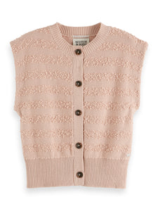 Scotch & Soda U9A01071T Boucle Stripe Crew Neck Spence SS26