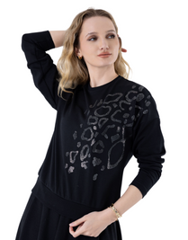 AC SP4662 Relaxed Elegance Leopard Top FW25-26